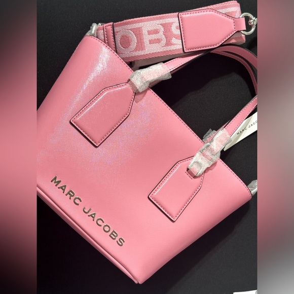 Marc Jacobs Bubble Gum Pink Tote Crossbody Bag - Picture 1 of 4
